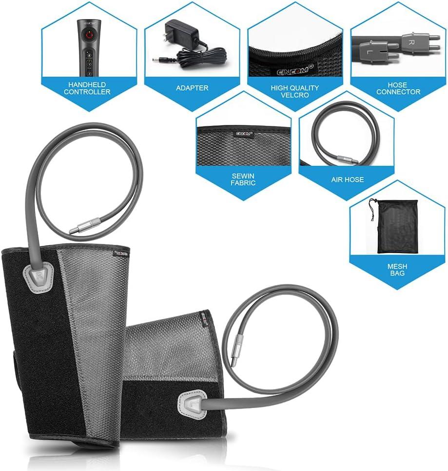 imageCINCOM Leg Massager for Circulation and Pain Relief Air Compression Calf Massager with 2 Modes 3 Intensities Helpful for RLS Edema and Muscles Relaxation Gifts