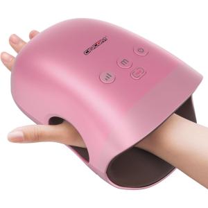 CINCOM Hand Massager – Cordless Hand Massager with Heat and Compression for Arthritis and Carpal Tunnel, Gifts for Women(Black)(Rose)