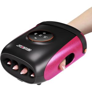 CINCOM Hand Massager with Heat and Compression, Finger and Palm Massage Machine for Pain Relief, Arthritis and Improved Circulation, Gifts for Women, Cordless and Rechargeable (White)(Black)
