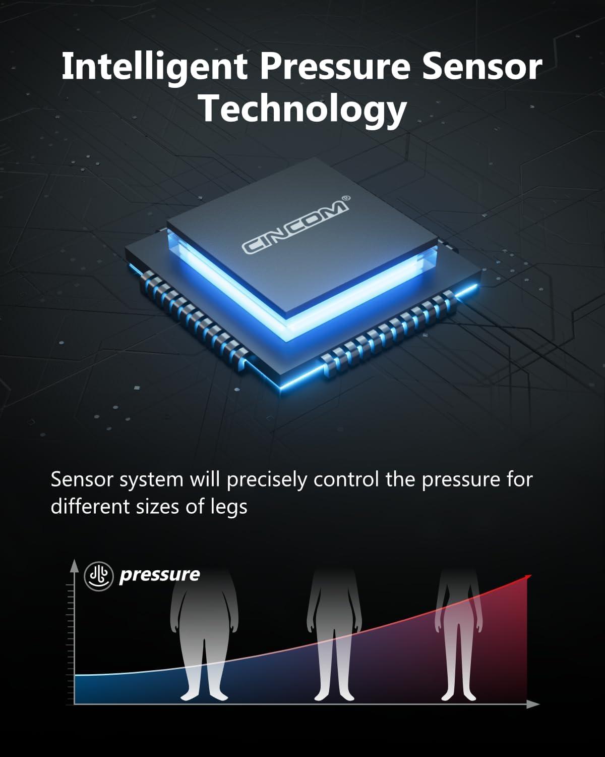 imageCINCOM Cordless Leg Recovery System with Dynamic Compression Massage Technology 3 Different Sizes for EveryoneMediumSmall