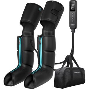CINCOM Leg Massager for Circulation and Pain Relief, Air Compression 3 in 1 Leg Massager for Foot Calf & Thigh, Leg Compression Boots for Recovery, Edema, RLS Relief