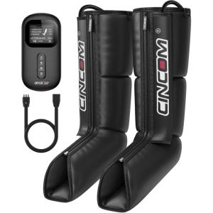 CINCOM Leg Massager for Circulation and Pain Relief, Air Compression Boots Helpful for Relaxation, Swelling and Edema Gifts for Mom and Dad Athletes Recovery, FSA-HSA